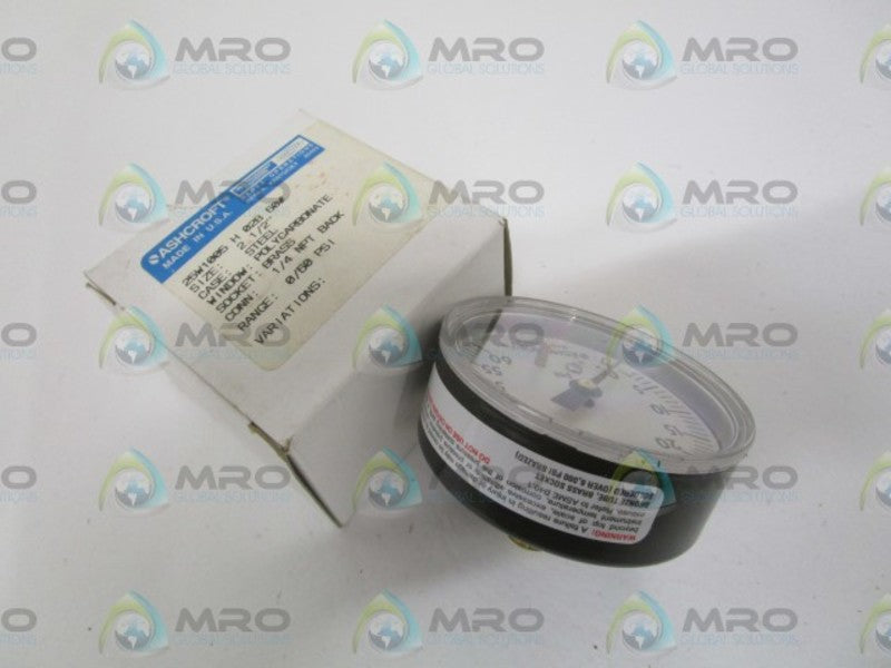 ASHCROFT 25W1005H02B-60# 0-60PSI  NSMP