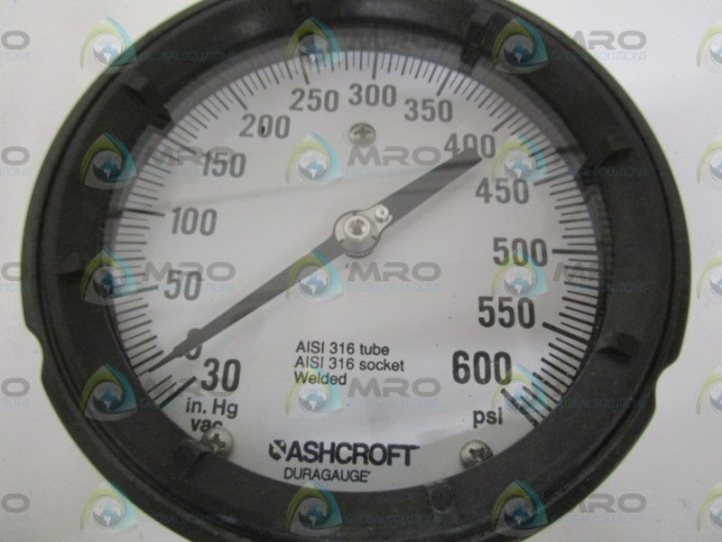 ASHCROFT 451279SS02L-30IMV&600# 30-0IMV 0-600PSI  NSMP