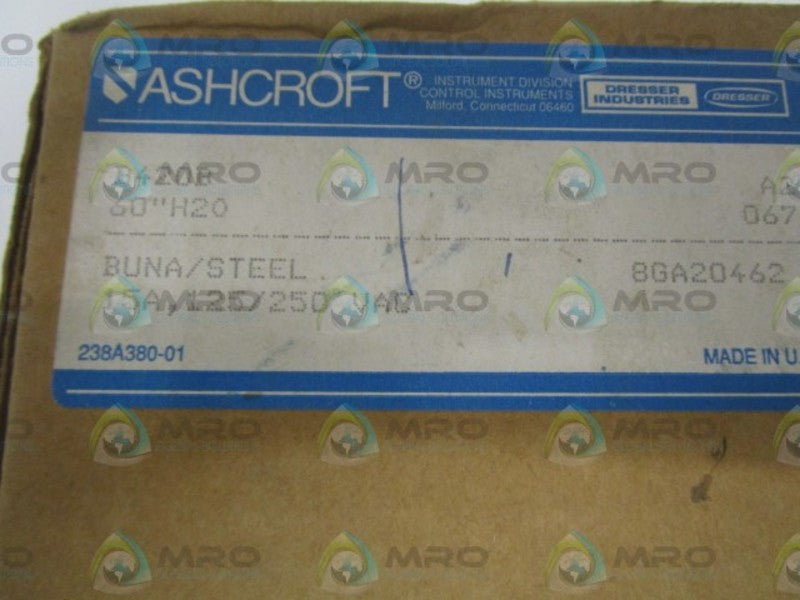 ASHCROFT B420B PRESSURE SWITCH 60" H2O  NSMP