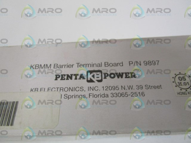 KB ELECTRONICS 9897 KBMM BARRIER TERMINAL BOARD *NEW IN BOX*