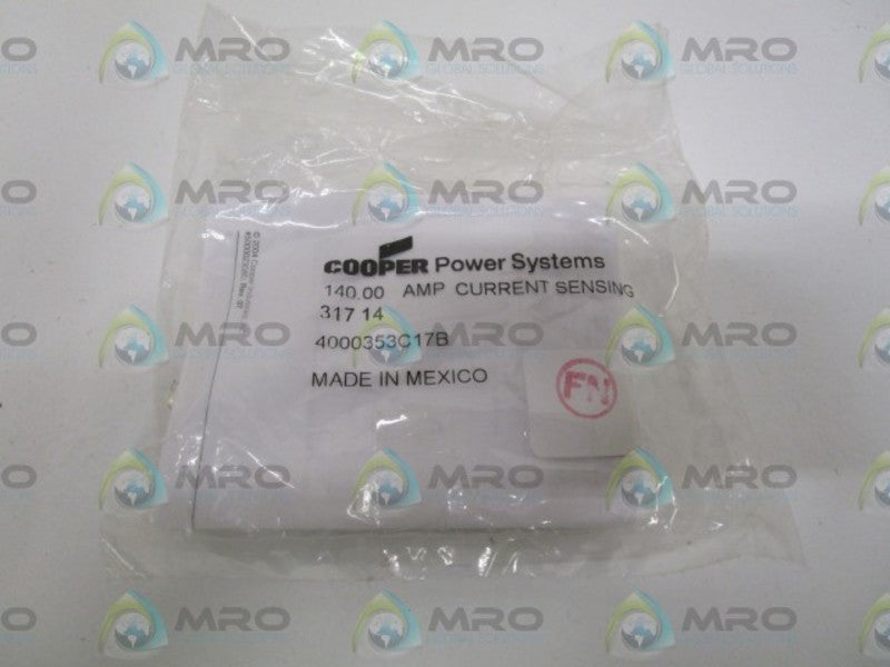 COOPER 4000353C17B 140.AMP CURRENT SENSING * NEW IN FACTORY BAG *
