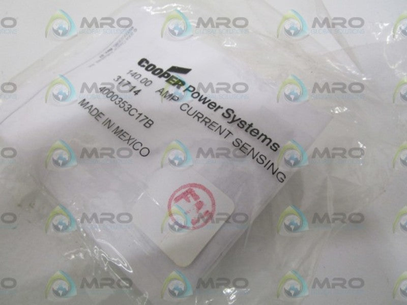 COOPER 4000353C17B 140.AMP CURRENT SENSING * NEW IN FACTORY BAG *