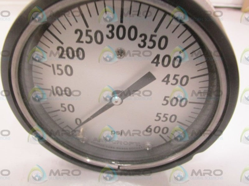 ASHCROFT 0-600PSI PRESSURE GAUGE  NSMP
