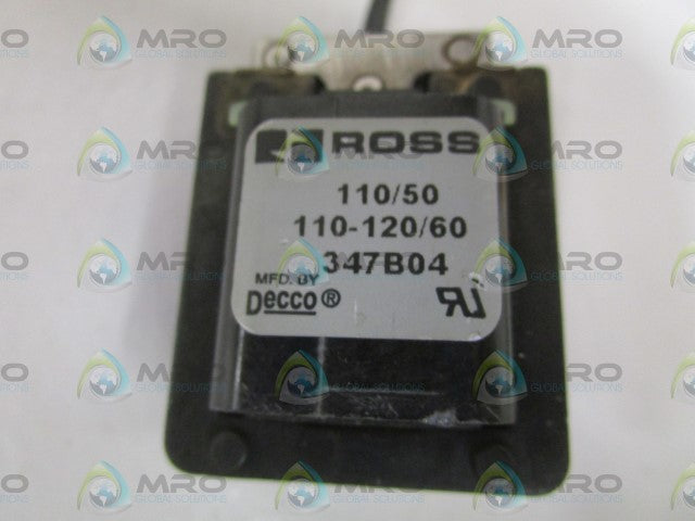 ROSS 347B04 SOLENOID COIL 110/50 110-120/60 *NEW NO BOX *
