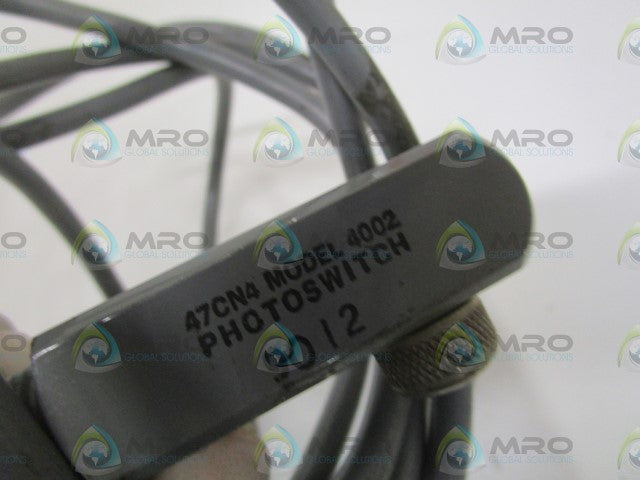 PHOTOSWITCH 47CN4-4002 PHOTOELECTRIC RECEIVER *USED*