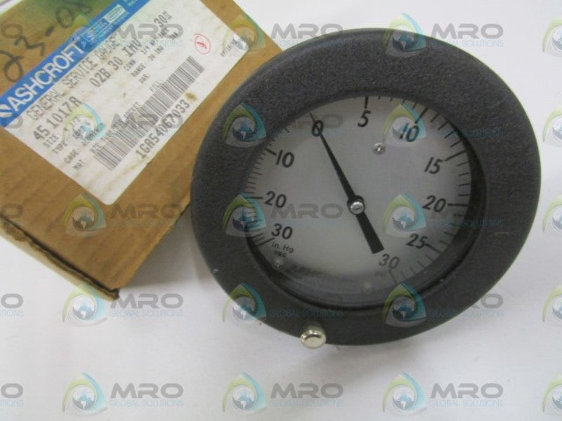 ASHCROFT 451017A02B-30IMV&30# 30-0 IMV 0-30PSI  NSMP