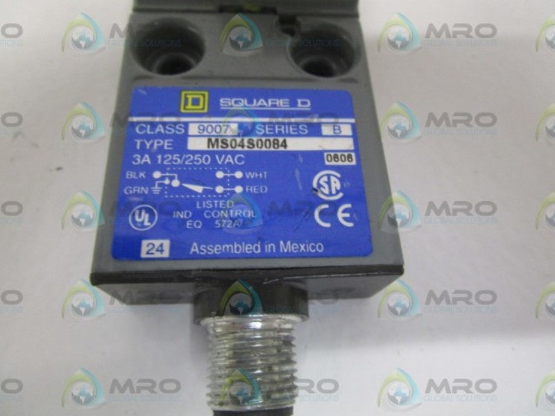 SQUARE D 9007-MS04S0084 SER. B LIMIT SWITCH (AS PICTURED) *NEW NO BOX*