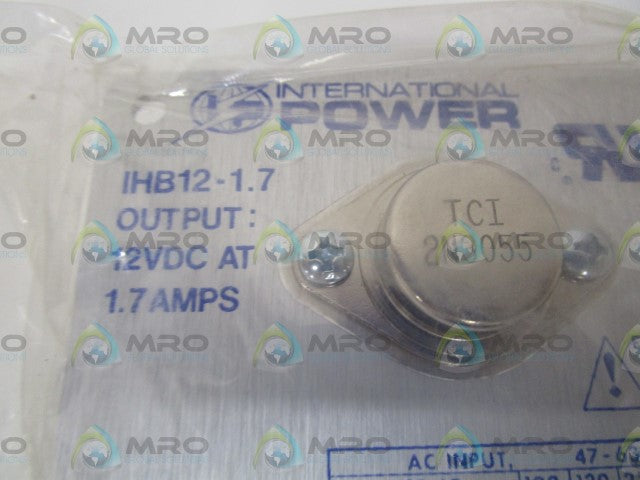INTERNATIONAL POWER IHB12-1.7 POWER SUPPLY *NEW IN BOX*