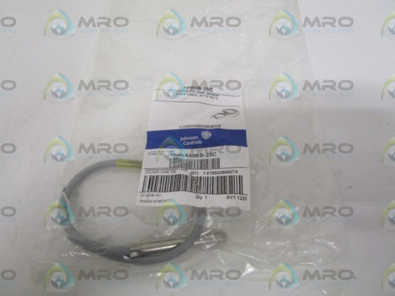 JOHNSON CONTROLS A99BB-25C SILICON PTC TEMP. SENSOR *NEW IN FACTORY BAG*