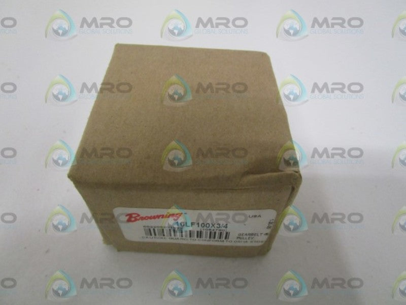 BROWNING 1054790 16LF100 TIMING BELT PULLEY 3/4" * FACTORY SEALED *