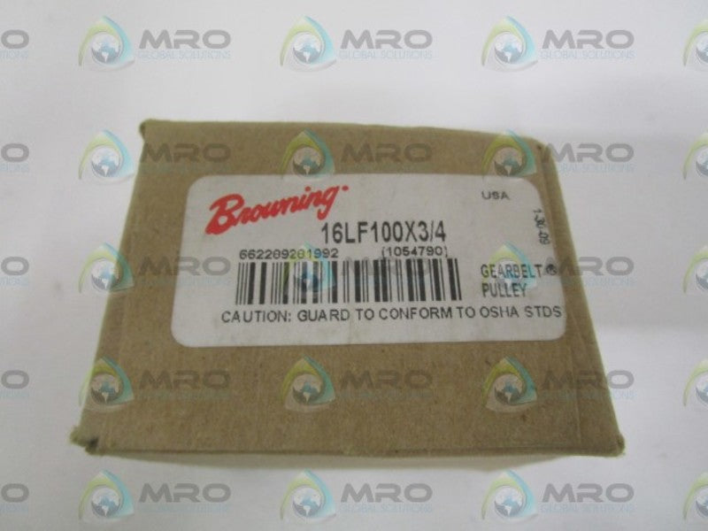 BROWNING 1054790 16LF100 TIMING BELT PULLEY 3/4" * FACTORY SEALED *