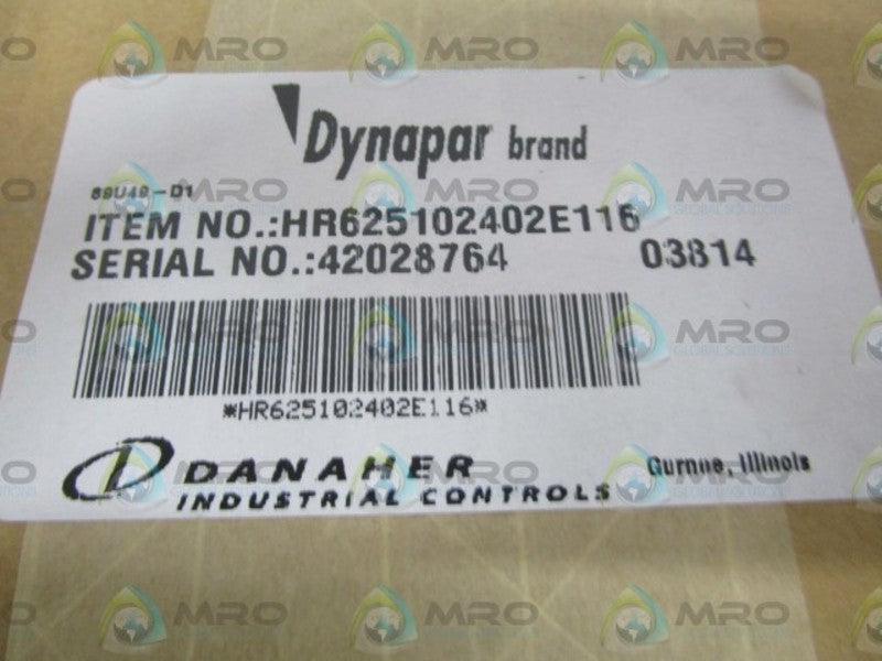 DYNAPAR HR625102402E116 ENCODER * FACTORY SEALED *