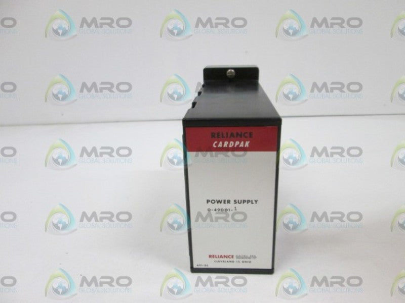 RELIANCE ELECTRIC POWER SUPPLY MODULE 0-49001-1  UNMP