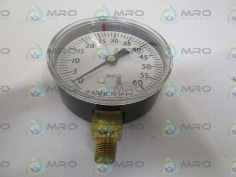 ASHCROFT 25W1005H01L-60# 0-60PSI NSMP
