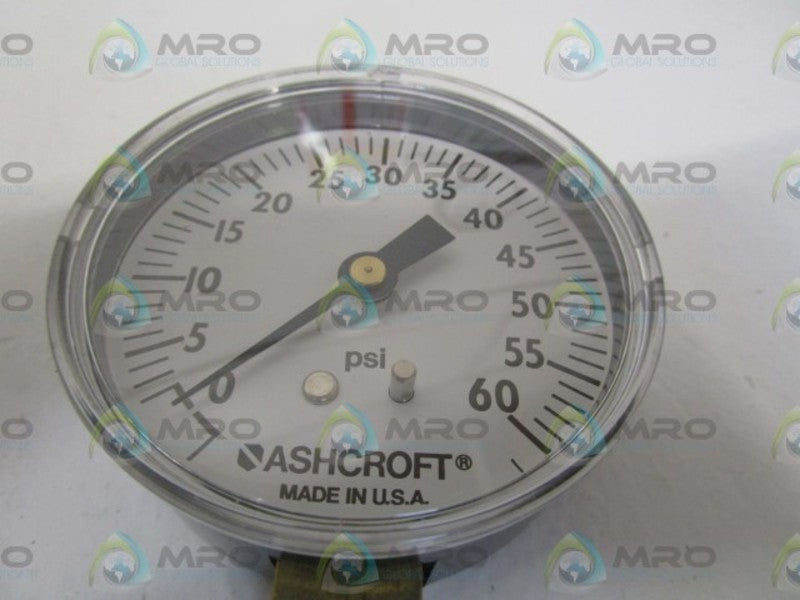 ASHCROFT 25W1005H01L-60# 0-60PSI NSMP