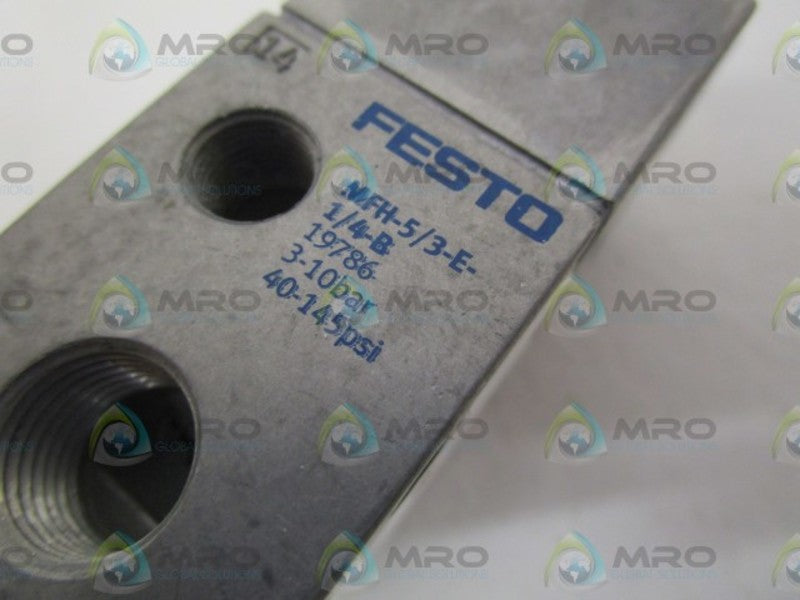 FESTO MFH-5/3E-1/4-B SOLENOID VALVE * NEW IN BOX *