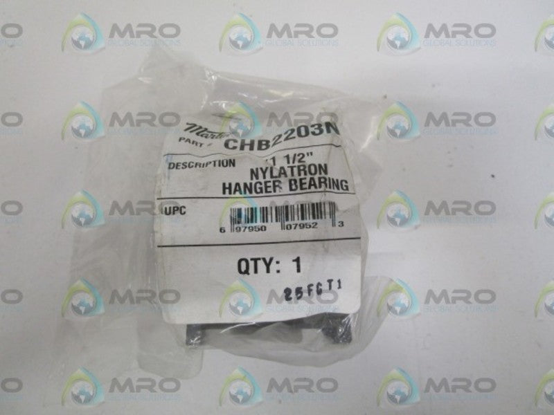 MARTIN CHB2203N 1-1/2" HANGER BEARING * NEW IN FACTORY BAG *