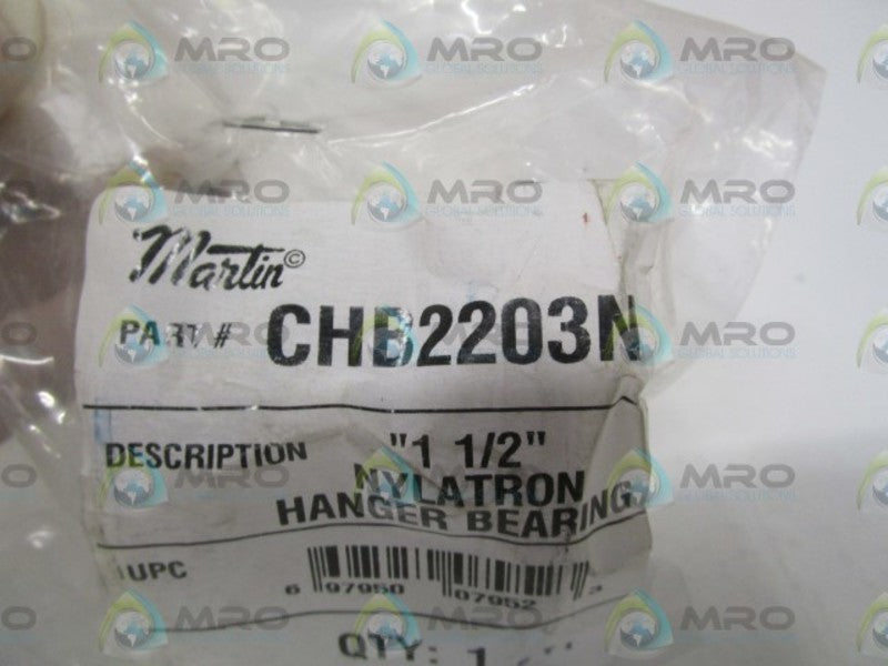 MARTIN CHB2203N 1-1/2" HANGER BEARING * NEW IN FACTORY BAG *