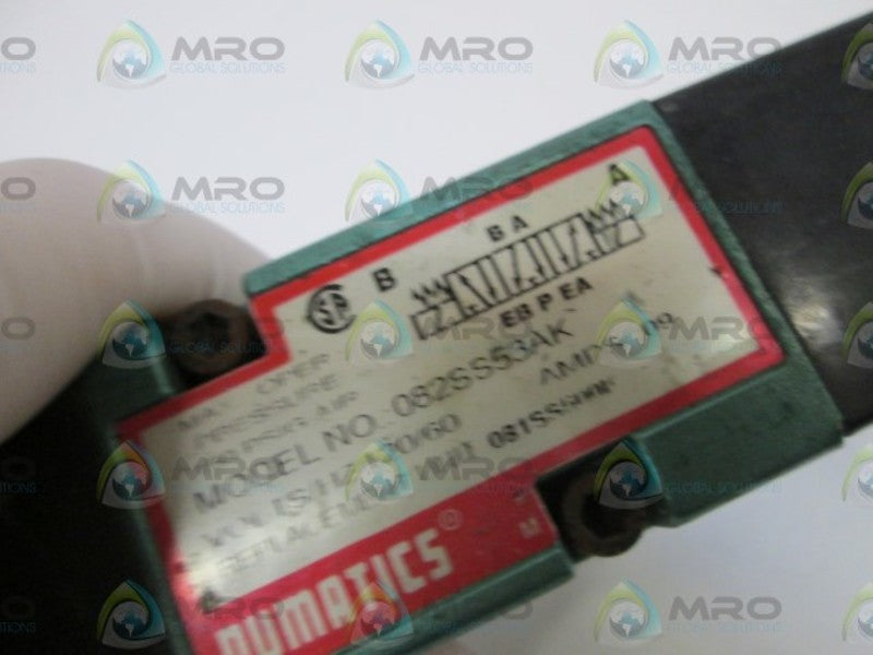 NUMATICS SOLENOID VALVE 082SS53AK  UNMP