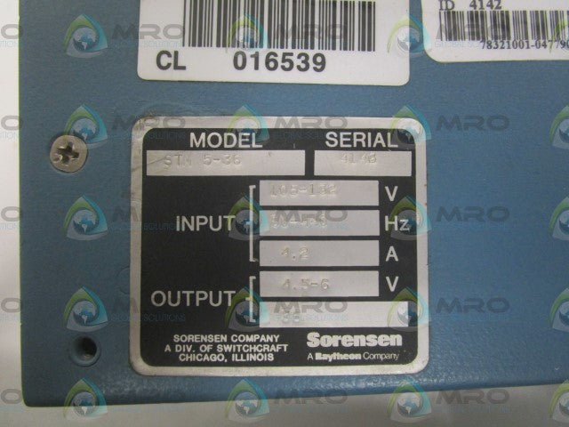 SORENSEN STM5-36 POWER SUPPLY *NEW NO BOX*