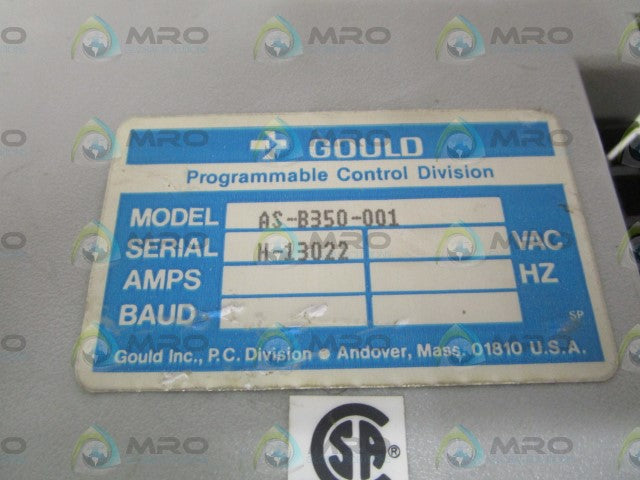 GOULD MODICON AS-B350-001 OUTPUT MODULE *NEW NO BOX*