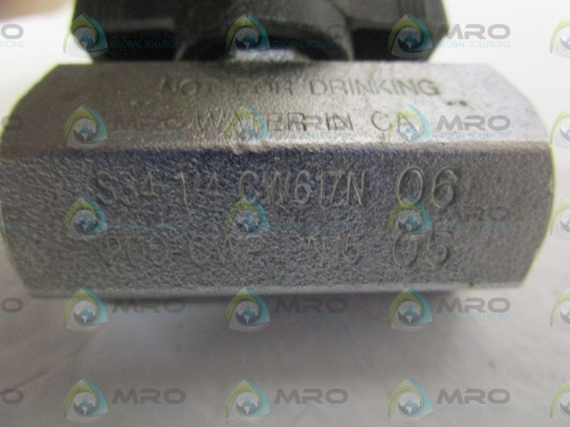 S34 1/4 CW617N 06 FLOW VALVE *NEW NO BOX*