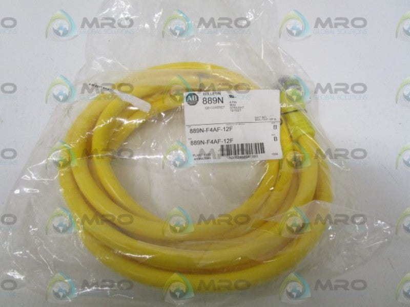 ALLEN BRADLEY 889N-F4AF-12F SER. B CORDSET * NEW IN FACTORY BAG *