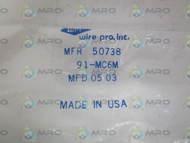 WIRE-PRO 91-MC6M CONNECTOR * NEW IN FACTORY BAG *