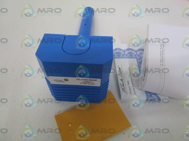 JOHNSON CONTROLS HE-67N2-0N00P DUCT MOUNT HUMIDITY SENSOR *NEW IN BOX*