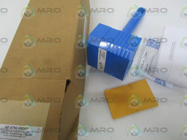 JOHNSON CONTROLS HE-67N2-0N00P DUCT MOUNT HUMIDITY SENSOR *NEW IN BOX*