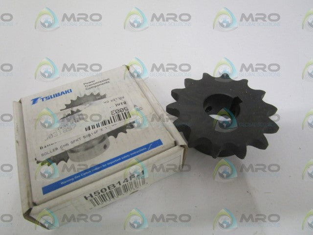 TSUBAKI H50B14F SPROCKET 1" *NEW IN BOX*