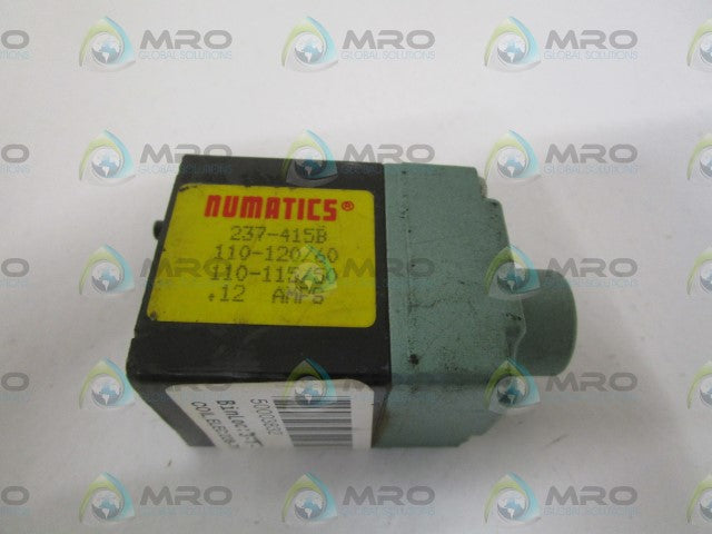 NUMATICS 237-415B COIL 110-120/110-115 .12 AMPS *NEW NO BOX*