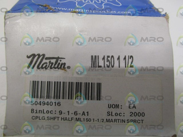 MARTIN ML150 1 1/2 JAW COUPLING *NEW IN BOX*