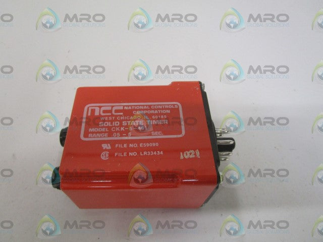 NNC CKK-00005-461 SOLID STATE TIMER .05-5SEC. *NEW IN BOX*