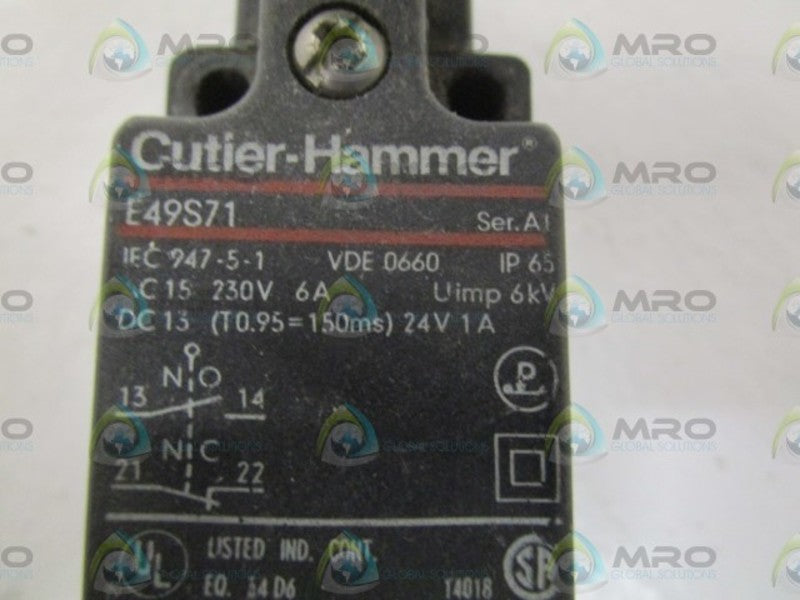 CUTLER-HAMMER E49S71 SER. A1 UNMP