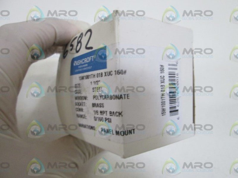 ASHCROFT 15W1001TH01BXUC-160# PRESSURE GAUGE 0-160PSI  NSMP