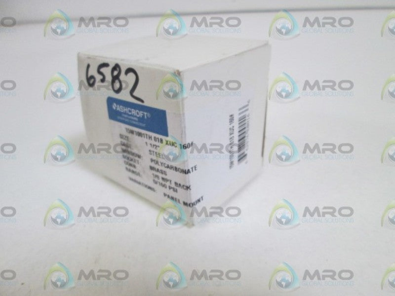 ASHCROFT 15W1001TH01BXUC-160# PRESSURE GAUGE 0-160PSI  NSMP