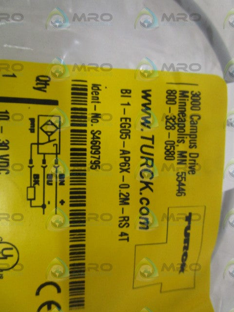 TURCK BI1-EG05-AP6X-0.2M-RS 4T INDUCTIVE SENSOR *NEW IN FACTORY BAG*