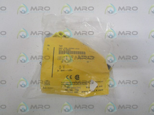 TURCK NI40U-CP40-FDZ30X2-B1131 PROXIMITY SENSOR *NEW IN FACTORY BAG*