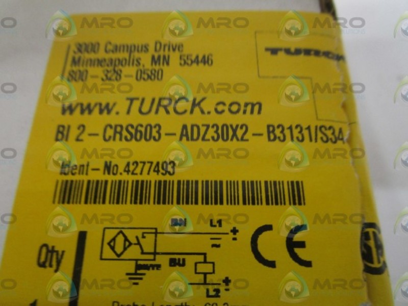 TURCK BI2-CRS603-ADZ30X2-B3131/S34 CYLINDER POSITION SENSOR *NEW IN BOX*