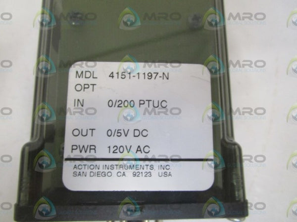 ACTION INSTRUMENTS 4151-1197-N RELAY 120VAC  NSNP