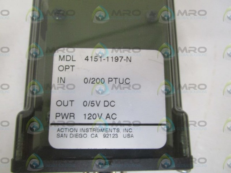 ACTION INSTRUMENTS 4151-1197-N RELAY 120VAC  NSNP