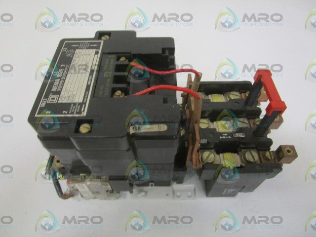 SQUARE D 8536-SEO1S MOTOR STARTER 120V (AS PICTURED) *NEW NO BOX*