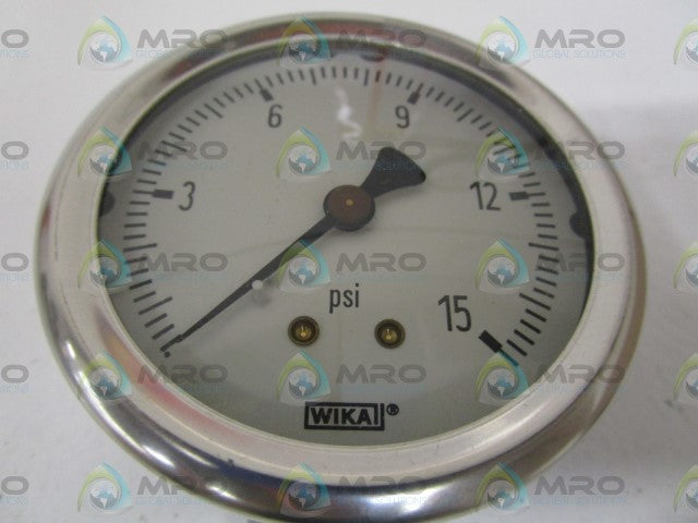 WIKA 9767037 PRESSURE GAUGE 213.53 2.5" 15PSI *NEW IN BOX*
