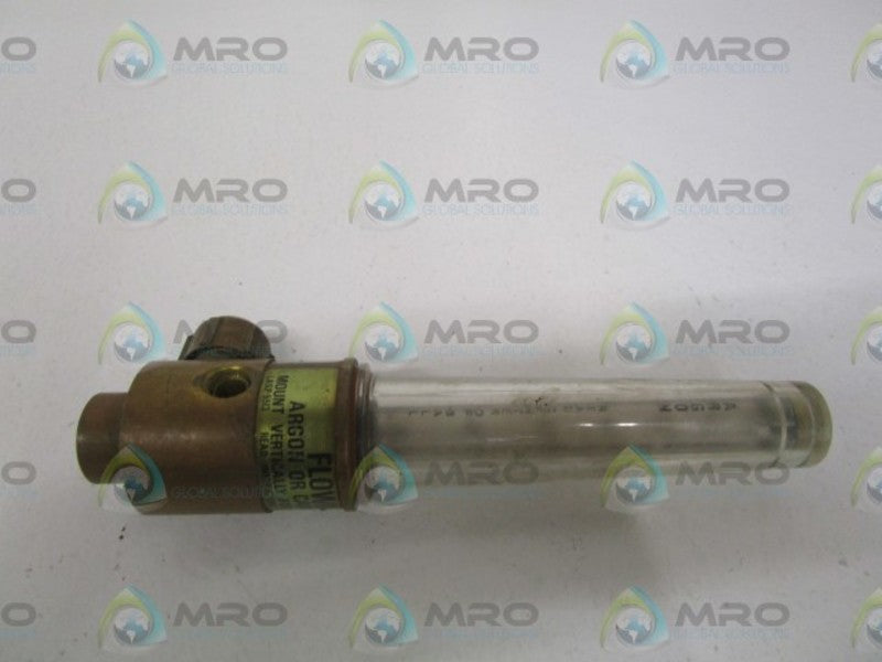 ARGON FLOWMETER CARBON DIOXIDE SCFH AT 30PSIG 70/F  UNMP