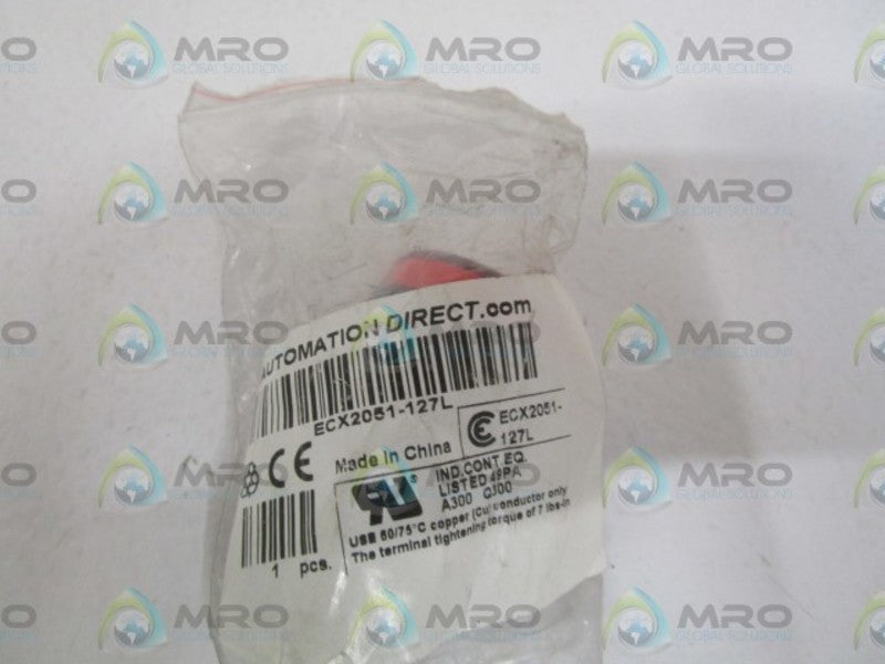 AUTOMATION DIRECT ECX2051-127L RED INDICATING LIGHT * NEW IN FACTORY BAG *