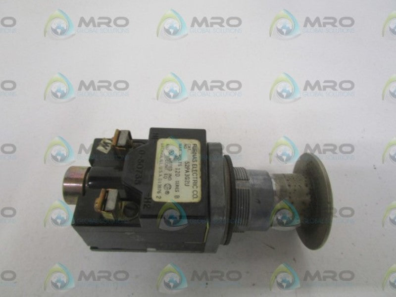 FURNAS 52PA3G2U SER. B PUSHBUTTON *USED*