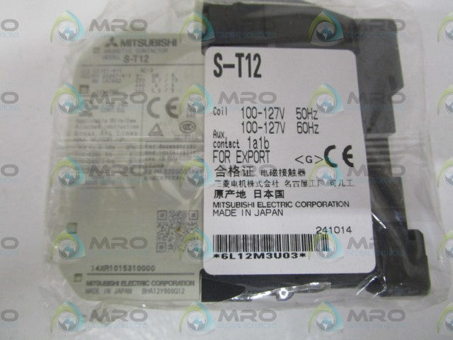 MITSIBUSHI S-T12 MAGNETIC CONTACTOR *NEW IN FACTORY BAG*