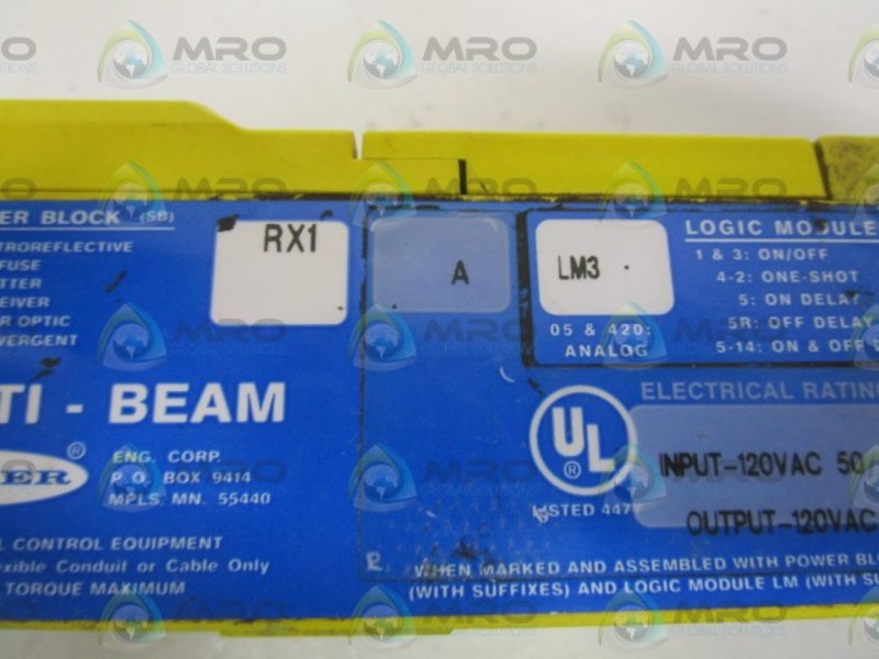 BANNER RX1ALM3 POWER BLOCK  UNMP
