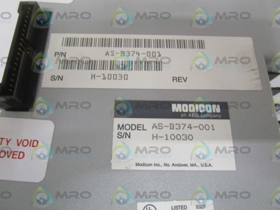 GOULD MODICON AS-B374-001 OUTPUT MODULE *NEW NO BOX*